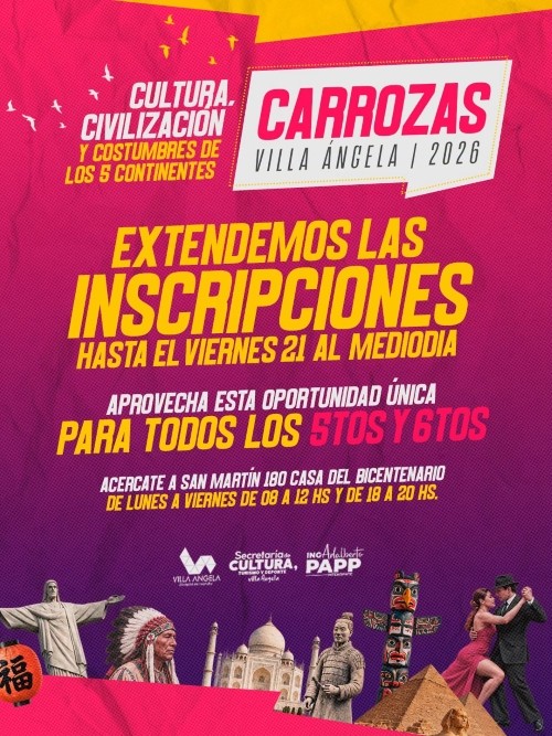 ESTUDIANTINA 2026: CULTURA RECUERDA QUE EST&Aacute; ABIERTA LA INSCRIPI&Oacute;N A LAS CARROZAS