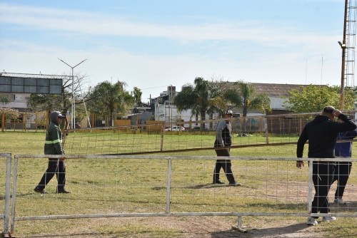 Villa &Aacute;ngela ultima detalles en el Predio Carlos Gardel para la Estudiantina 2026