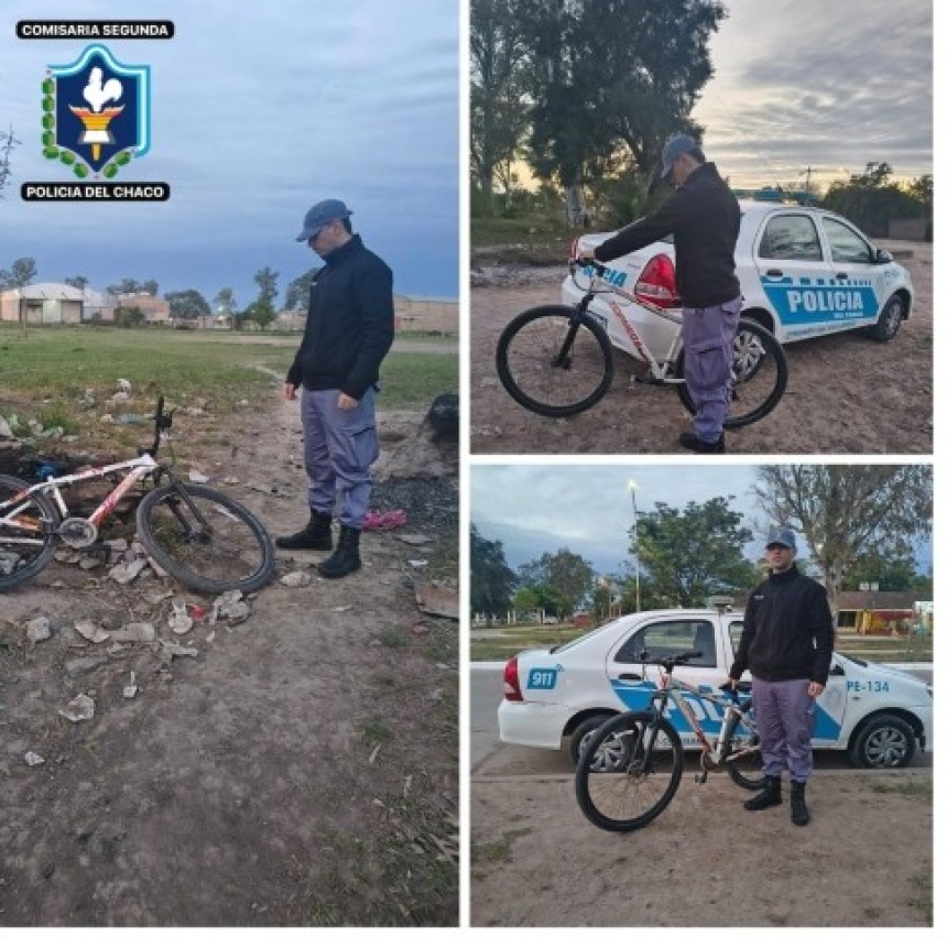 Recuperaron una bicicleta sustra&iacute;da y esclarecieron un hurto