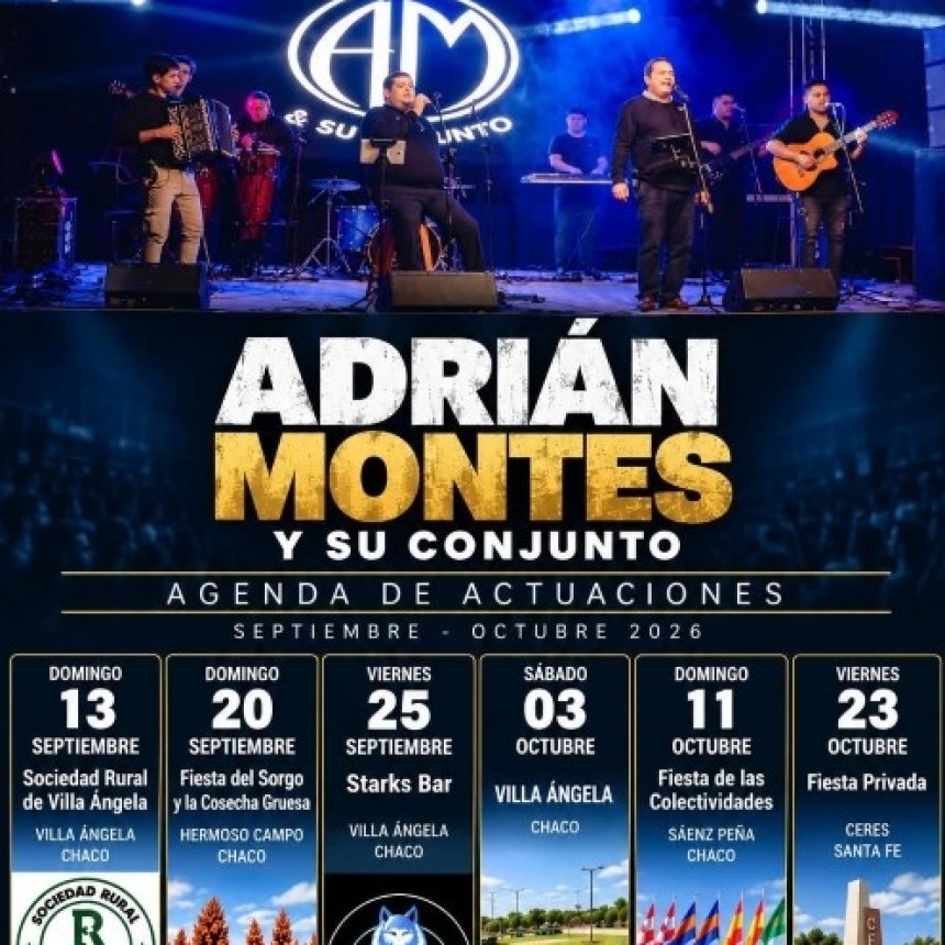 RITMO, TRADICI&Oacute;N Y FIESTA: ADRI&Aacute;N MONTES Y SU CONJUNTO LLEGAN A LA EXPO DE LAS COLECTIVIDADES